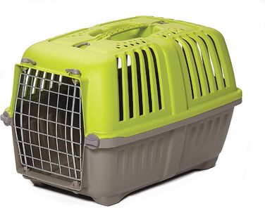 Жорсткий переноска для собак і котів MidWest Homes for Pets, зелена, для дрібних порід, 20,7×13,2×14 см