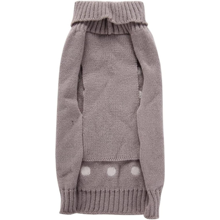 Теплий одяг для собак Angoiy Strickpuover - зимовий костюм для собак, зручний, великий розмір (Mx3pcs, сірий)