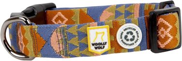 Нашийник для собак середнього розміру Woolly Wolf Nightless Night, розмір M - регульований нашийник з переробленого поліестеру, зручна посадка