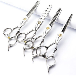 Професійна ножиця для грумінгу собак та котів Fellschere 6/6.5/7,5 дюймів з нержавіючої сталі (2 шт. та 4 шт.)