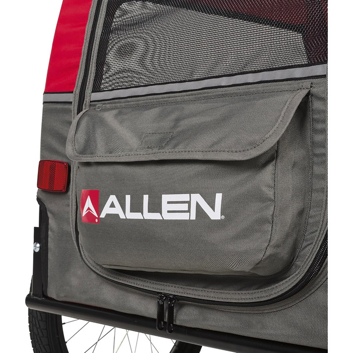 Причіп для велосипеда для собак Deluxe Getaway Solids M, червоний – для прогулянок