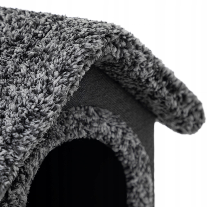 Тепла будка для собаки з хутряним підстилкою та подушкою, середній розмір R3 46x52 см