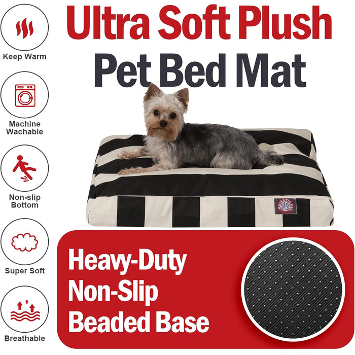 Велике лежак для собак Majestic Pet прямокутний, XL, 127x107 см, салатовий, знімний, зручний, неслизький, для собак