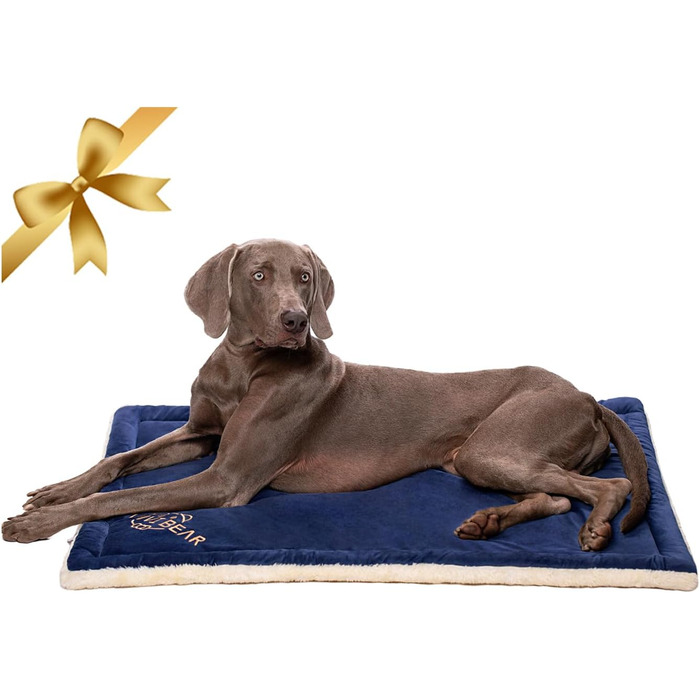 Килимок для собак Vivi Bear 110 x 70 см, килимок для тварин, машинного прання, для собак та котів, блакитний