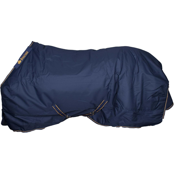 Зимова кінська попона Bucas Irish Turnout 300 г, navy/gold, Rip-Stop, Silk-feel