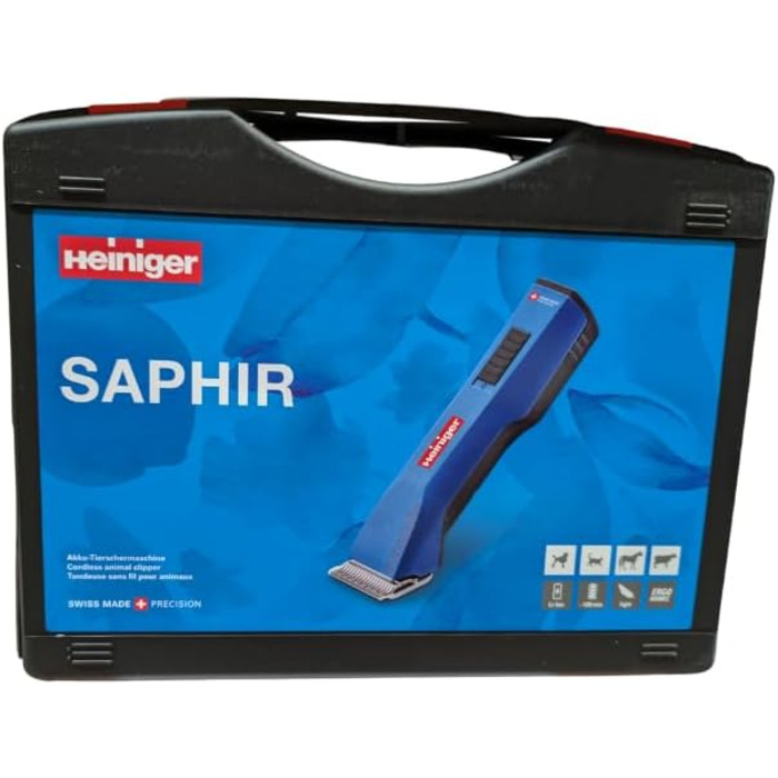 HEINIGER Saphir машинка для стрижки волосся, бездротова, синя