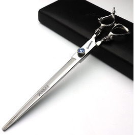 Японські професійні ножиці для волосся 9 дюймів (440C, з драконячим руків'ям, золоті)