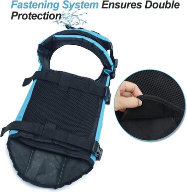 Жилет для плавання собаки VIVAGLORY, спортивний стиль, для човнів, підтримка та допомога у плаванні, розмір M