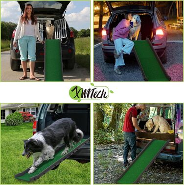 Рампа для собак, сходинки для тварин: пластикова рамка з штучним газоном, протиковзка, 156 x 40 см