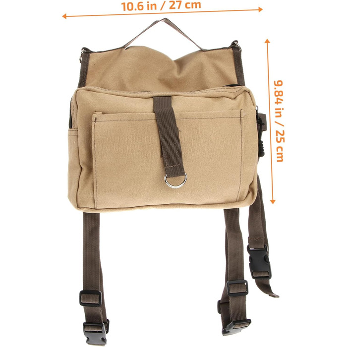 Сумка для собак Gatuida: хакі, для середніх та великих собак, регульована, 2 кишені, для подорожей та кемпінгу