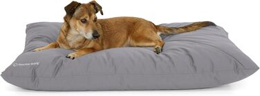 М'яке ліжко для собак великих порід Doctor Bark GreenLabel: велике, зручне, легко миється, світло-сірий колір