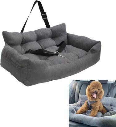 Підвищення для собак у автомобільне сидіння, автопідвищення для маленьких та середніх собак або котів, універсальне зручне ліжко для собак