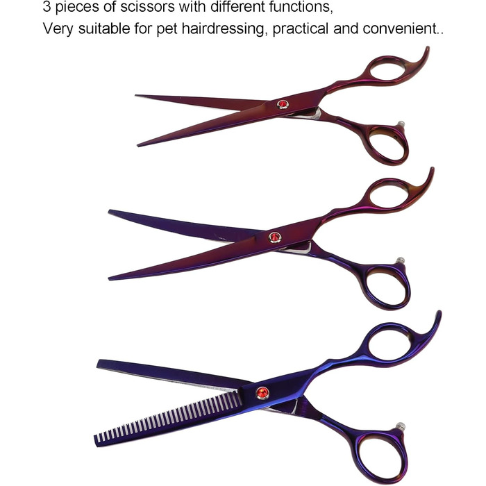 Професійний набір ножиць для грумінгу собак, інструмент для догляду за тваринами, для собак, котів та інших тварин