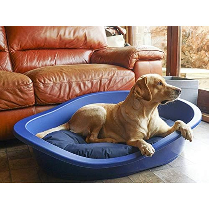 Матрац для собак Rosewood Tough & Mucky 95, водовідштовхувальний, розмір L, 81 см, чорний/сірий, 58 x 83 x 10 см