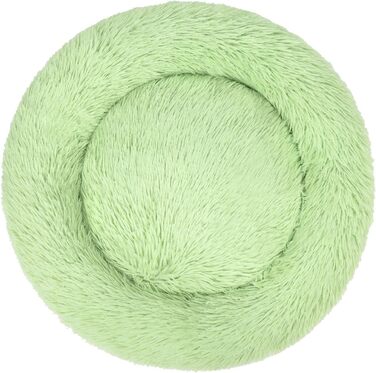 Кругле собаче ліжко Normani для великих та маленьких собак - ергономічна подушка-бублик. Собача лежанка з високим бортиком (М'ята, 100x100x28 см)