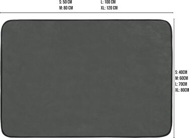 Корзина для собак Normani з підстилкою - лежанка для домашніх тварин, миючий чохол до 95°C, підходить для котів та собак, з екологічно чистих матеріалів, антрацит, 40x50 см