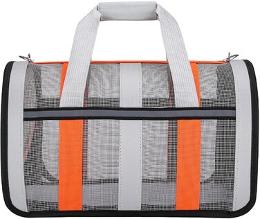 Сумка-переноска для собак, складана, легка, стильна, для подорожей та перельотів, 52 x 35 x 4 см