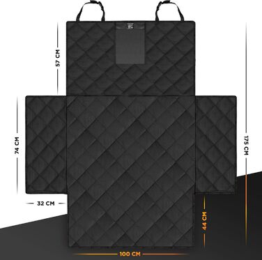 Захист для багажника автомобіля Dunlop - килимок для собак, водовідштовхувальний, з захистом краю багажника, килимок для собак, захист багажника, килимок для багажника автомобіля