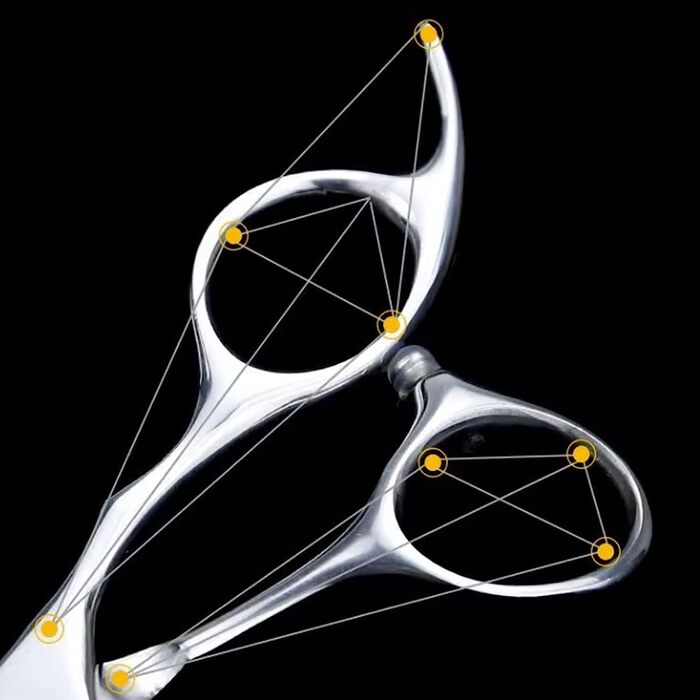 Набір ножиць для грумінгу собак та котів: прямі, зігнуті, з нержавіючої сталі