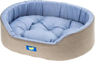 Крізь для собак Ferplast Dandy з знімним, пральним подушками, бавовняний чохол з м'якою оббивкою, для середніх собак, 95 x 60 x 21 см, блакитний колір