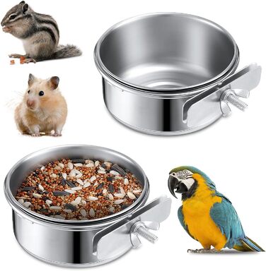 Годівниця та миска для гризунів та птахів Vogelkäfig-Futterstation, 2 шт.