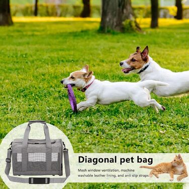 Транспортувальна сумка для собак та котів до 7 кг - переноска для собак та котів, 38x25x26 см