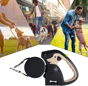 Автоматичний поводок для собак, 3 метри, міцний, для прогулянок, подорожей, тренувань, хакі