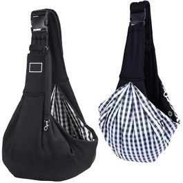 Рюкзак-переноска для собак та котів, чорний: зручний, з регульованим ременем та кишенею