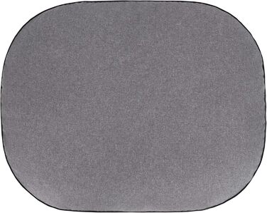 Килимок для собак, ліжко для собак, матрац для собак, лежанка для собак, кошик для собак, диван для собак, овальний матрац для маленьких собак M - 70 x 50 см, темно-сірий, екологічні лляні тканини