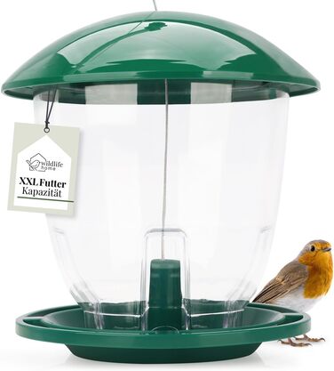 Годівниця для птахів Wildlife Home XL - велика, для вологостійкого корму, підвісна, для саду та балкону