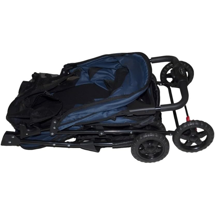 Дитяча візок для тварин Pet Gear Happy Trails Lite, блакитний, з безпечним ремінцем та кошиком для зберігання