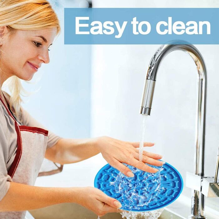 Лежанка-лежак для собак з силікону з присосками, антистрес, навчання, відволікання, без запаху