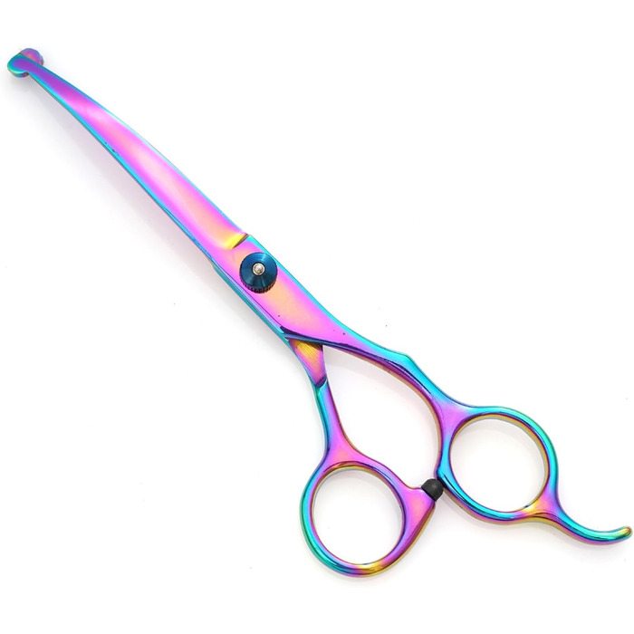 Професійна 5-в-1 шерстьрізачка для собак, 4CR з круглою безпечною насадкою, пряма, філірувальна та вигнута ножиці, гребінець з нержавіючої сталі