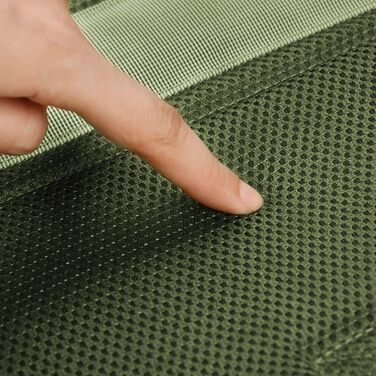 Тактична шлея для собак AIWAI, зелена, розмір L, з Molle-панелями, металевою пряжкою, боковими кишенями та 2 сумками, для середніх і великих порід, для дресирування та сервісу