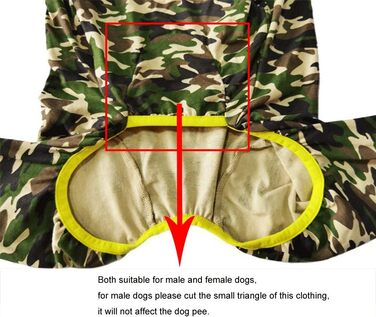 Піжама для собак середніх та великих порід, зелений олень (34, довжина спини 60 см)