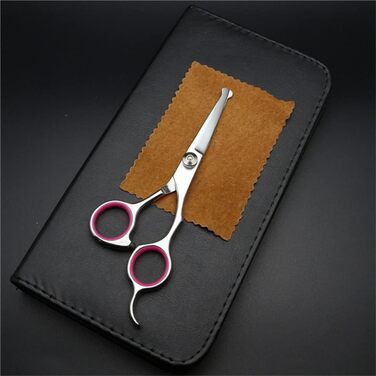 Набір професійних ножиць для грумінгу собак та котів, 4.5-6.5 дюймів, з безпечними закругленими кінцями, рожевого кольору