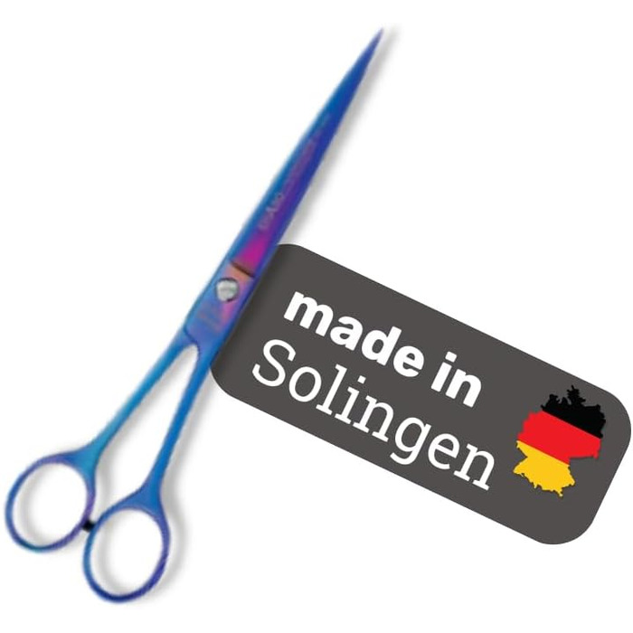 Професійна випрямна ножиця для собак з титану EHASO - 19 см - для будь-якого типу шерсті