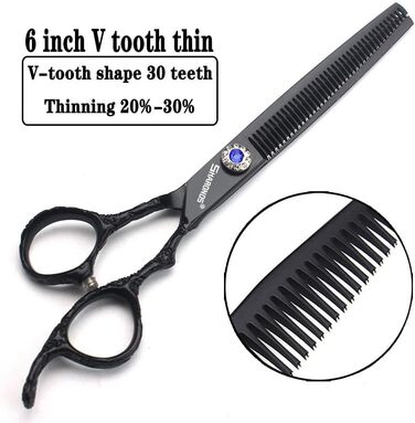 Професійні ножиці для перукарів 6/7 дюймів з візерунком троянд, комплект 2 шт., японська сталь