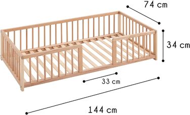Лягушка для собак CoolDreams, велика, піднята, з бука, біла (натуральний колір)