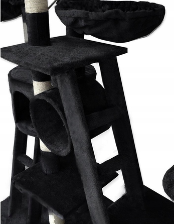 Стельовий кігтеточка-гігант Animel: висока вежа зі стовпчиком, лежаком та килимками для дряпання (висота понад 220 см)