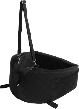 Автокрісло для собак Ejoyous - чорне, для собак до 15,9 кг, з пам'яті піною, знімний чохол