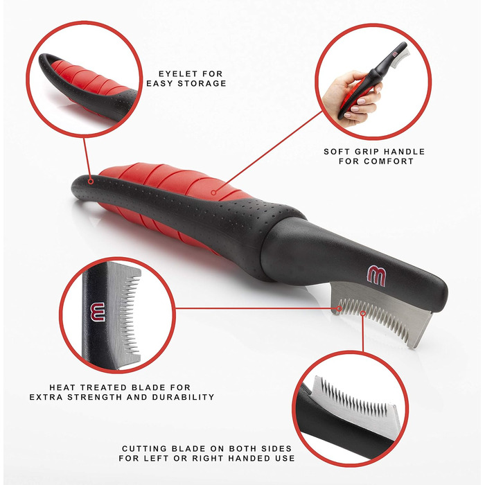 Гребінець для котів Mikki Feiner Fell-Aukämmer (L) - для догляду за шерстю