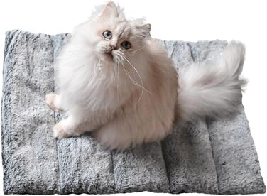 Килимок для собак великих порід, прямокутний, для суглобів, двосторонній, літо/зима, легко переносити, не деформується, машинне прання (S (45 x 60 см), антрацит)