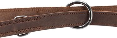 Шкіряний повідець для собак TRIXIE Rustic, регульований, L–XL, 2 м, 25 мм, темно-коричневий, для великих порід