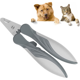 Професійна ножиця для грумінгу собак та котів: безпечна та зручна для маленьких порід, цуценят та кроликів (сірий)