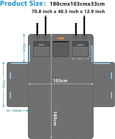 Захист багажника для собак Tesla Model Y 2020-2024, водовідштовхуючий, міцний, легкий у догляді