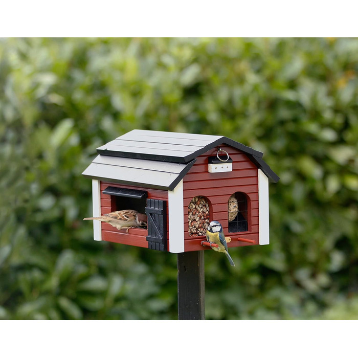 Дерев'яна годівниця для птахів Wildlife Garden WG221, червона