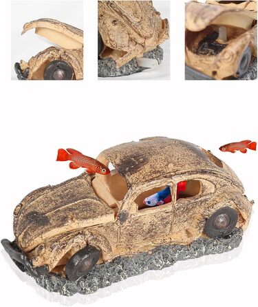 Декорації для акваріума Boxtech: штучні камені та рослини з полірезину