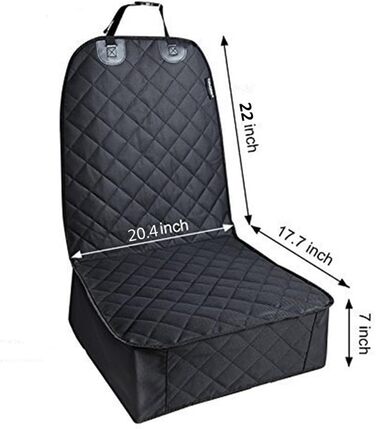 Чохол на сидіння для собак великих порід HCMAX Cargo-Liner, універсальний, XL (для переднього сидіння), водовідштовхувальний, нековзний, для авто, SUV, позашляховиків, вантажівок, мінівенів