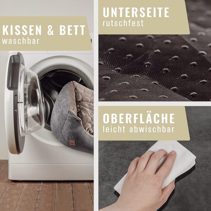 Ліжко для собак Ne&no® 2 в 1: охолоджуючий та зігріваючий матеріал, середні породи, 80x60 см, миється. Персоналізоване собаче ліжечко, блакитне, 35x45 см